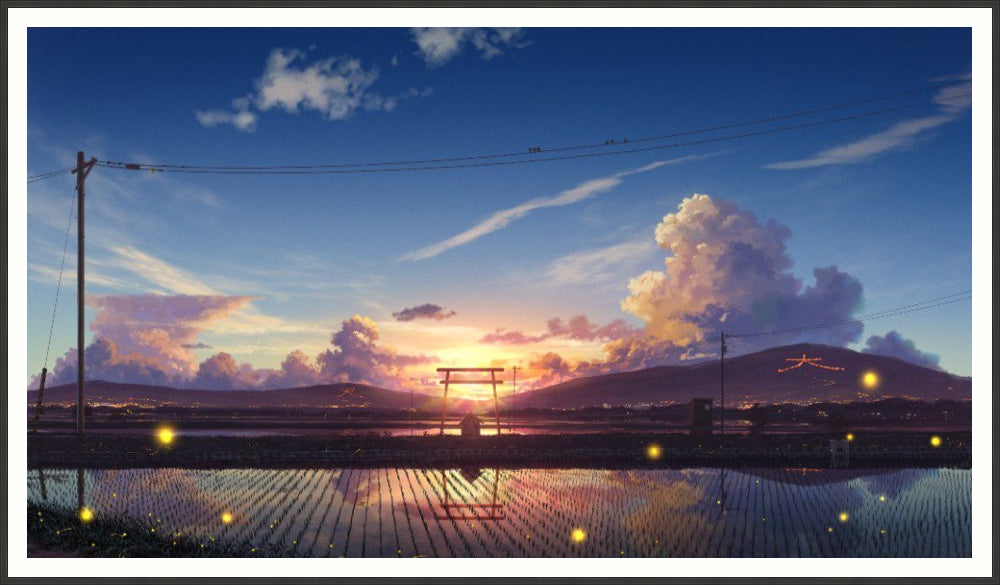 新田の夕暮れ